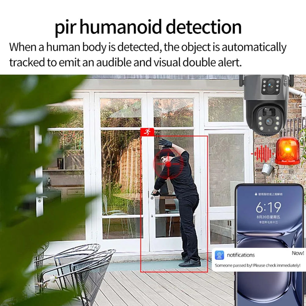 8MP 4K WiFi Solar Camera Outdoor Wireless
