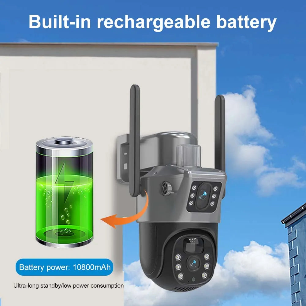 8MP 4K WiFi Solar Camera Outdoor Wireless
