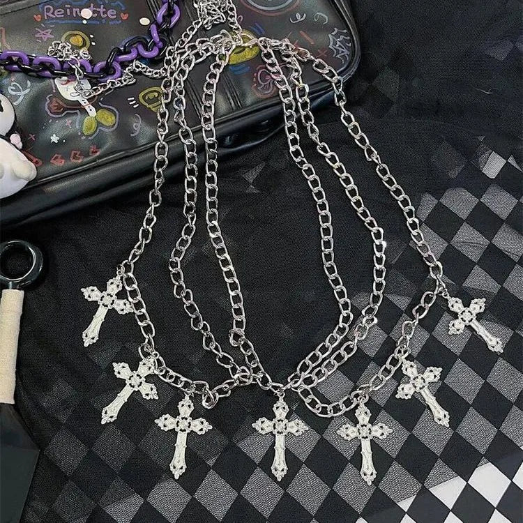Cross waist chain