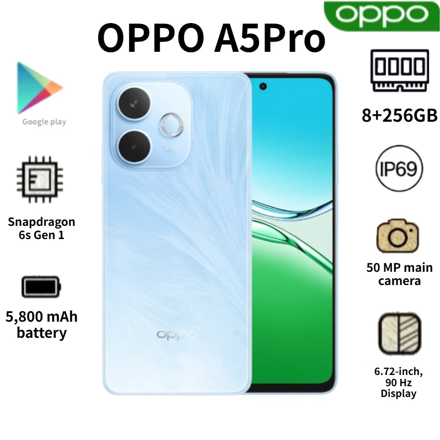 2026  OPPO A5 Pro  Global Version 8GB+256GB